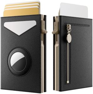 typecase Wallet Women for Air Tag, Slim RFID Pop Up Trifold Wallet