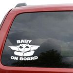 Baby On Board Baby Yoda Decal Sticker Funny Sticker, 5.5 X 5.5 Inches, Cars SUV Trucks Vans Walls Laptop Decal Vinyl Stickers