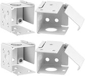 Hotop 4 Pieces White Blind Brackets Low Profile Box Mounting Bracket for Window Blinds (1 x 1 Inch)