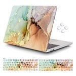 iCasso MacBook Pro 13 inch Case 2020 Release A2338M1/A2251/A2289, Plastic Hard Shell Case & Keyboard Cover & Screen Protector Only Compatible Newest MacBook Pro 13'' (Abstract Art)