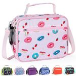 hombrima Insulated Lunch Box Bag, Kids Thermal Cool Bags with Adjustable Strap for Adults Children Women Men Boys Girls School Office Outdoor