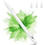 Variglas Pencil for iPad 2018-2025 - 2X Fast Charging, Tilt Sensitivity, Palm Rejection, Stylus Compatible with iPad 6-11 Gen, Pro M4/M5/11/12.9/13 Inch, Air M2/M3/5/4/3, Mini 5/6/7(Upgraded)