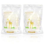 50Pcs Breast Milk Storage Bags,150ml BPA Free No-Leak Milk Storage Bags Quick Freeze and Thaw for Breastfeeding Giraffe Breast Milk Bags Self-Standing or Flat Pre-sterilised Storage Pouches