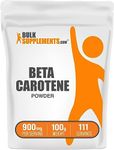 BulkSupplements.com Beta Carotene Powder - Vitamin A Supplements - Eye Health Vitamins - Beta Carotene Supplements - Vision Supplements - Melanin Supplement (100 Grams - 3.5 oz)