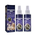 Anti-Itch Spray for Pets, Spray for Dogs&Cats, Pet Anti Itch Relief Spray, Pet Anti-Itch Spray for Dogs for Dry Itchy Skin, Allergies and Dermatitis (2PC)