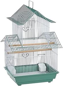 Prevue Hendryx SP1720-4 Shanghai Parakeet Cage, Green and White