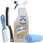 Home Cleaning Kit - 2X Cleaning Brush, Microfiber Cleaning Cloth Bundled With Bar Keeper's Friend Spray 25.4 oz