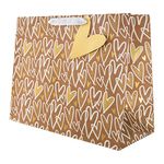 Hallmark Multi-Occasion Large Gift Bag - Kraft Hearts Design