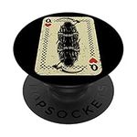 Santa Muerte Calavera Mexico Skeleton Poker Card Death Queen PopSockets Swappable PopGrip