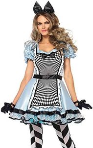 Leg Avenue Hypnotic Alice 85533 - Costume da carnevale da donna, 2 pezzi, taglia M, blu e nero