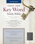 Hebrew-Greek Key Word Study Bible-KJV (Key Word Study Bibles): King James Version, Black, Genuine Leather, Thumb-Indexed With Ribbon Marker