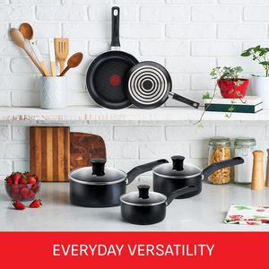 Tefal Essential 5-Piece Cookware Set – Non-Stick Pots and Pans