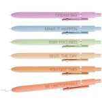 Achievers Inspirational Pen Set for Women - Motivational Quotes Office Gift for Her, Congratulations on Promotion, New Job Gifts Lady Boss Business Pens, Adult Graduation Gifts Stylish Sets (Pastel)