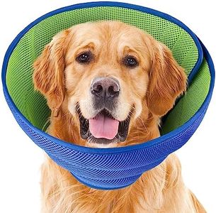 Soothing Recovery Cone for Dogs & Cats, Soft Anti-Lick Collar for Post-Surgery Protection, Comfortable Elizabethan Cone Alternative for Spay Neuter Recovery, Adjustable Design (M)