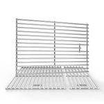jkxoo 3Pack 16.96 inch Stainless Steel Cooking Grates for Nexgrill Replacement Parts 720-0882A Evolution Infrared Plus 5-Burner, Gas Grills Grates Replacement Parts Cooking Grids with Side Burner