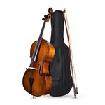 Kadence Full-Size Cello, Acoustic Cello Kit with Portable Bag, Bow, Bridge, Rosin.