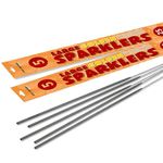 Inevitable Party 10 x 25cm (10") Handheld Large Golden Sparklers (10 Sparklers (2 Packs))