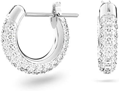 Swarovski Stone Hoop Earrings, One Size, Crystal, Crystal