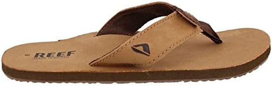 Reef Men's Leather Smoothy Flip-Flop, Brown (Bronze Brown), 9 UK