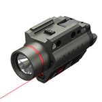 Feyachi Red/Green Laser Flashlight Combo 200 Lumen Weapon Light with Picatinny Rail Mount