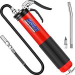 Heavy Duty Professional Pistol Grip Grease Gun 6000 PSI with 18 inch Flex Hose