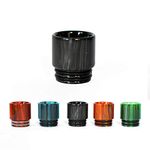 Vaportown 810 Drip Tip for Horizon Falcon 2 Falcon King Sakerz Master SMOK TFV9 FreeMax Mesh Pro 2 Fireluke 3 Dead Rabbit V2 Geekvape Zeus X Nano 2 Alpha RTA Sub Ohm Tank Mouthpiece (Black)