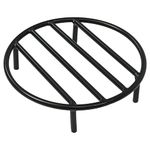 Sunnydaze Fire Pit Grate - Heavy-Duty Steel - Round Firewood Grate for Outdoor Firepits - 12-Inch Black