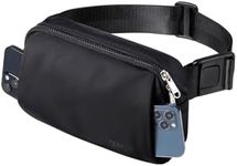 WATERFLY Crossbody Belt Fanny Pack: Sports Walking Waist Bag Runner Belt Bum Bag Hip Fannie Pack Phanny Fannypack Woman Man for Hiking Jogging Running