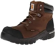 Carhartt Men's 6" Rugged Flex Waterproof Breathable Composite Toe Leather Work Boot CMF6380, Dark Brown Oil Tanned, 10 M US