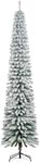 HOMCOM 9 FT Snow-Flocked Artificial