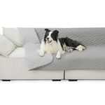 Bedsure Waterproof Dog Blanket for Dogs Washable - 132x208 cm Anti-Slip Dog Bed Covers for Couch Protection, Soft Pet Blanket Anti Scratches Dirty for Bed Furniture, Grey