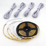 KOMIGAN 4 Pack 40 Inches Cuttable COB LED Strip Lights with 19.7ft Long Extension Cable Used for Indoor LED Stair Lights LED Step Lights (40 inch, Warm White 3000K)