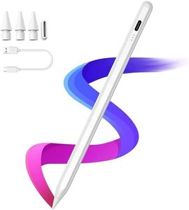 CASE U iPad Pencil, Fast Charge Stylus Pen for iPad with Palm Rejection & Tilt Sensitivity for iPad 2018-2025 iPad Air 3/4/5/M2/M3, iPad Mini 5/6, iPad 6/7/8/9/10/11, iPad Pro 11",12.9" & M4- White