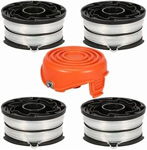 Eyoloty String Trimmer Spools Compatible with Black and Decker DF-065 GH710 GH700 GH750 RC-065, DF-065-BKP Weed Eater Refills Line 36ft 0.065" Auto-Feed Dual Line Edger+ RC-065-P Spool Cover