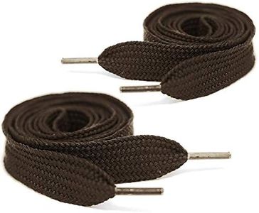 Mercury + Maia Thick Fat Shoe Laces for Sneakers - Chunky Jumbo Wide Shoelaces - Stay Tied - USA Made (1 Pair) (63, BROWN)