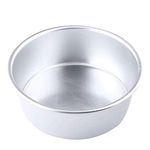 INDOROX Aluminium Bakeware Tins Cake Mould 8 Inch, Silver