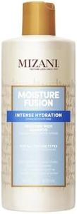 Mizani Moisture Rich Shampoo, For Curly and Coily Hair, Intense Long-Lasting Hydration, Formula Infused With Honey and Argan Oil, Moisture Fusion, 500ml