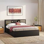 Wakefit Bed | Queen (78 X 60) Engineered Wood Bed with Storage, 1 Year Warranty | - Caph - Frosty White