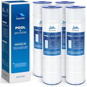 AQUIVEX CL580 Jandy Pool Filter Cartridge, Compatible with Jandy CL580, CV580, APCC7355, Pleatco PJAN145, PJAN145-PAK4, Unicel C-7482, Filbur FC-0820, FC-6415, Aladdin 24501, 4 Pack