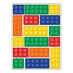 Creative Converting Building Blocks Party Stickers - 4 Pcs.