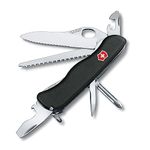 VICTORINOX Swiss Pocket Knife Trailmaster, Large, 12 Functions, Multi Tool with Single-Hand Blade, Tin Opener, Screwdriver, Black