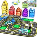 Magnetic Tiles Road Cars Toys Magne