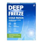 Deep Freeze - Cold Patch, Non-Medicinal, Long Lasting, Fast Cooling (Pack of 4 Patches)