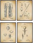 Golf Patent Wall Art Print Set - St