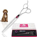 Kenchii Dog Grooming Scissors | 22 Tooth Blender Dog Grooming Shears | Thinning Shears For All Dog Breeds | Pet Hair Blending Scissor | Pet Grooming Accessories | Love Collection