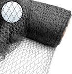 Extra Strong Woven Mesh Garden Netting Heavy Duty Anti Bird Pond Fruit, Pea Plant Protection Professional Grade. Various Sizes (8m Wide, 10m Long)