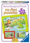 RAVENSBURGER PUZZLE Kleine Gartentiere Animals Ravensburger 05138 Small Garden Parts 3 x 6 Pieces My First Puzzle for Children from 2.5 Years, Yellow