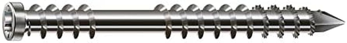SPAX Terrace screw, 5 x 70 mm, 90 pieces, fixing thread, cylinder head, T-Star plus T25, cut tip, rust-proof stainless steel A2-8000000288135