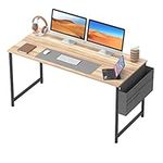 Flrrtenv 47 Inch Home Office Computer Desk, Modern Industrial Simple Table, Workstation, Study Writing Desk, Natural