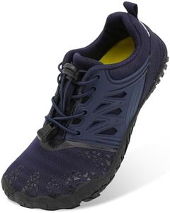 L-RUN Water Shoes for Kids Minimalist Aqua Sock Barefoot Athletic Walking Shoes Anti-Slip Shoe Navy M US 5 Big Kid=EU37